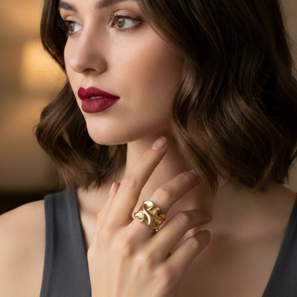 Gold Statement Ring